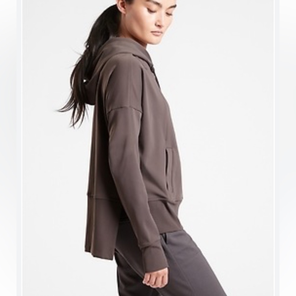Athleta Mission Hoodie in Grey womens xs - Picture 2 of 13